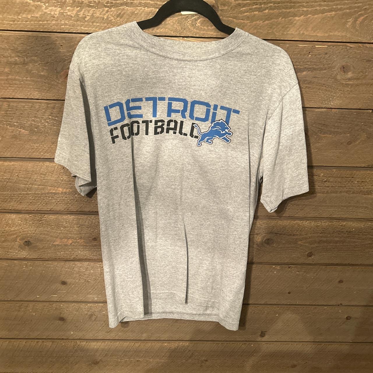 Rare Detroit Lions Reebok All Over Print T Shirt. - Depop