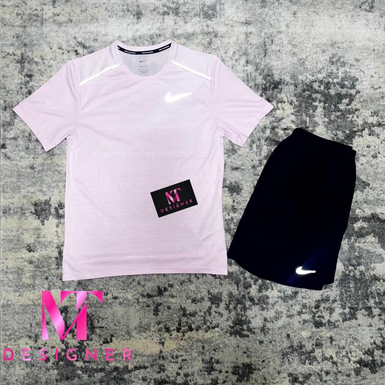 mens pink nike miler t shirt