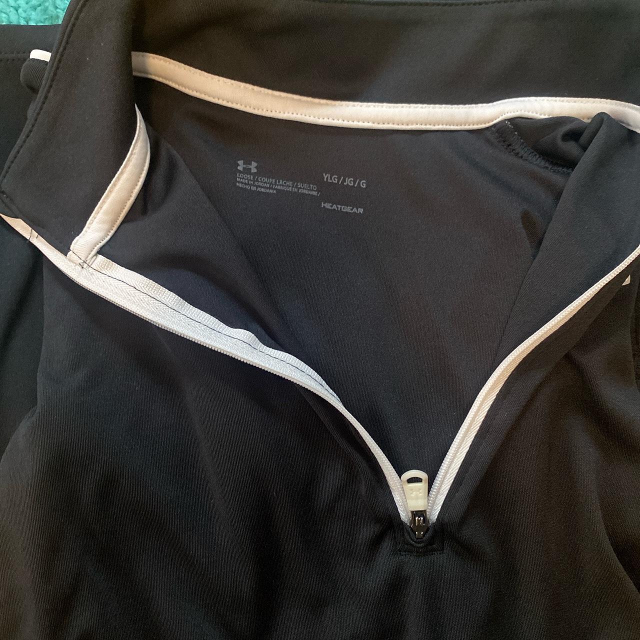 Under Armor zip up size L youth but fits as a... - Depop