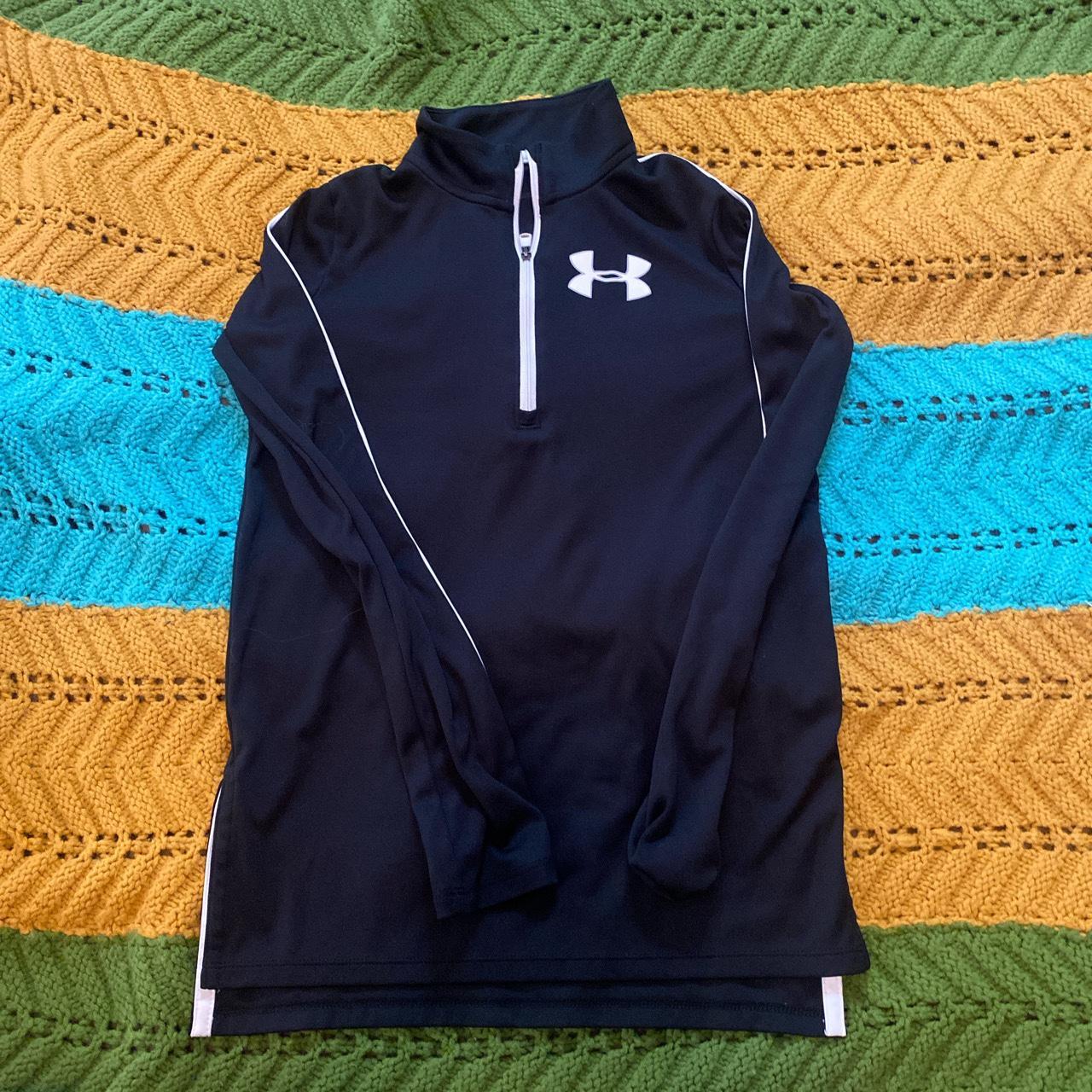 Under Armor zip up size L youth but fits as a... - Depop