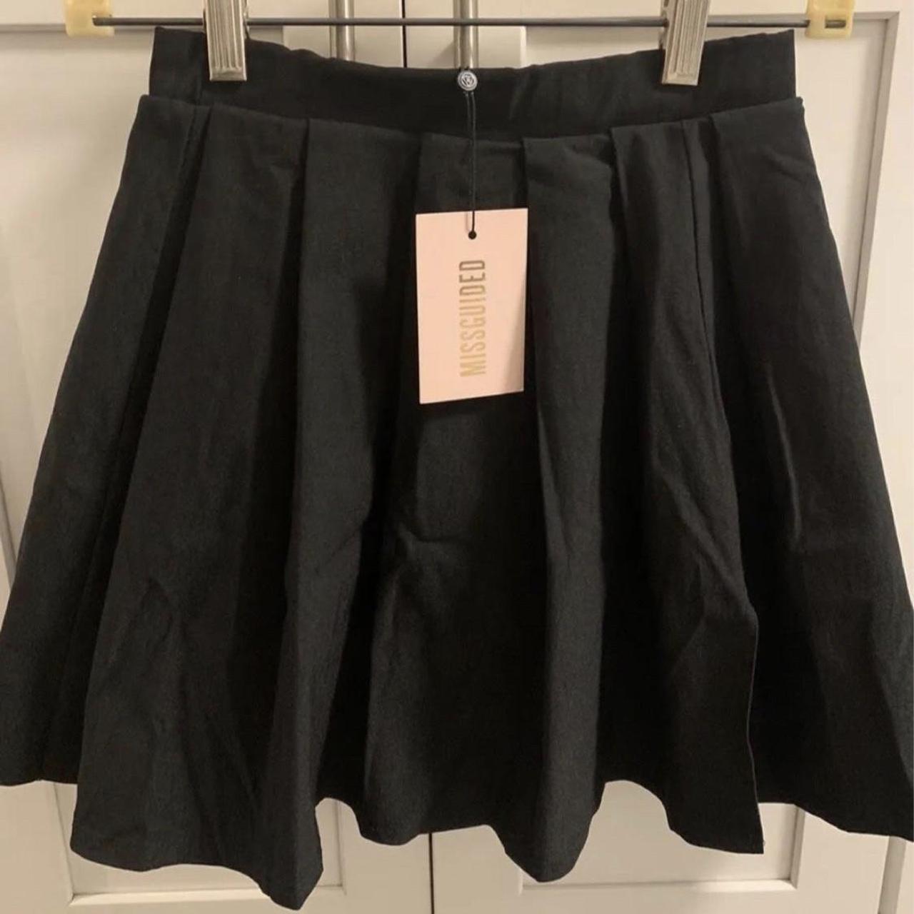 Black a line outlet skirt missguided