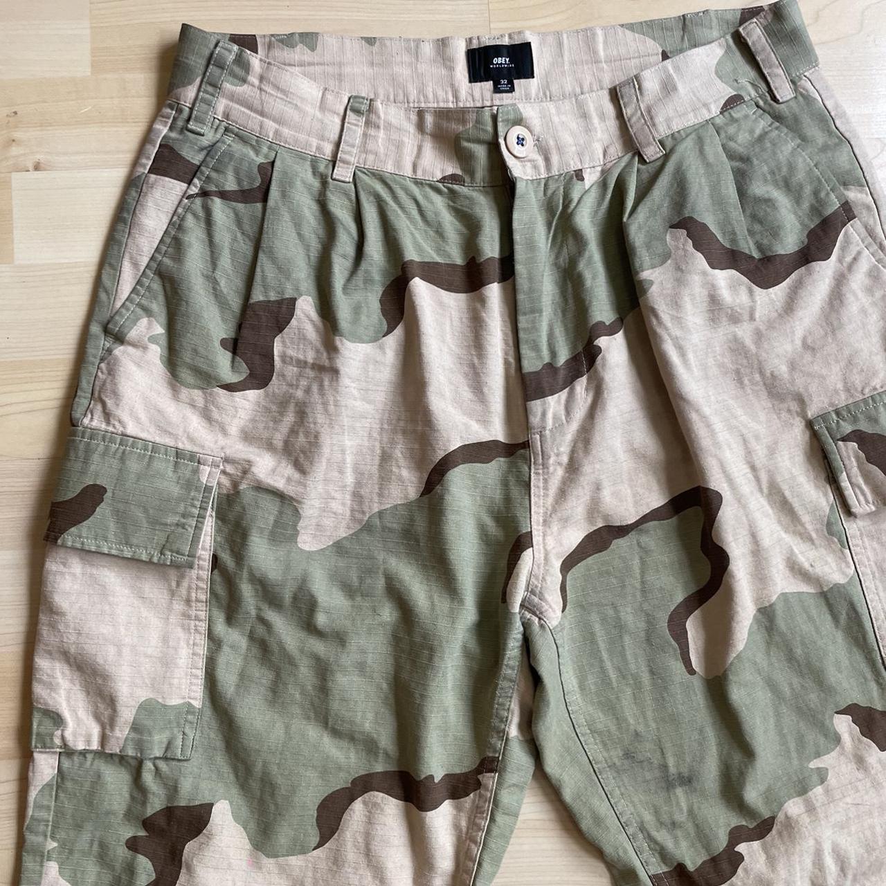 Obey Camo Pants 32 Lightweight camo pants.... - Depop