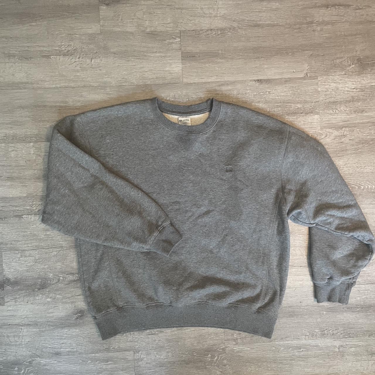 Russel athletic blank Fitted crew neck Color- grey... - Depop