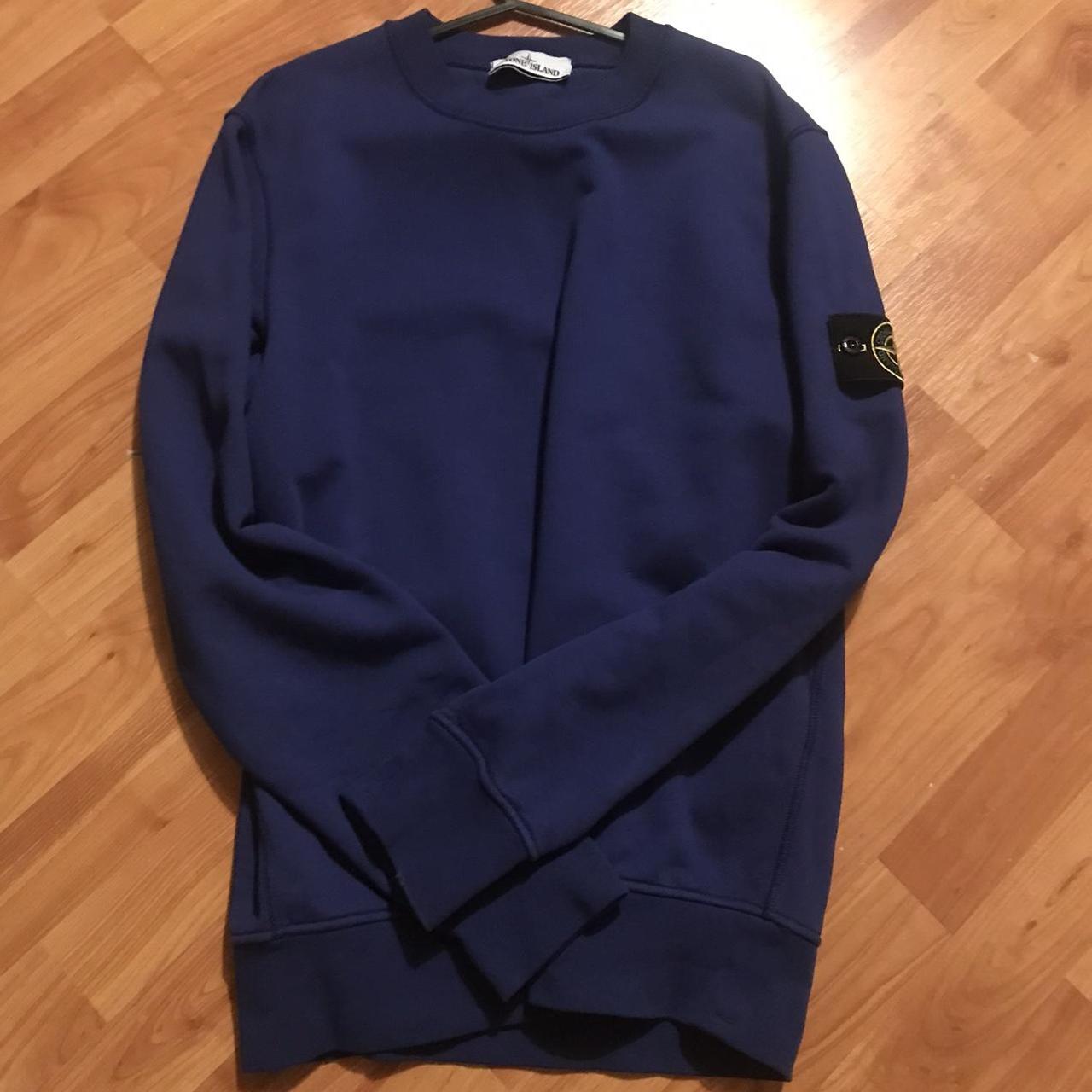 Stone Island Men's Blue Jumper Depop