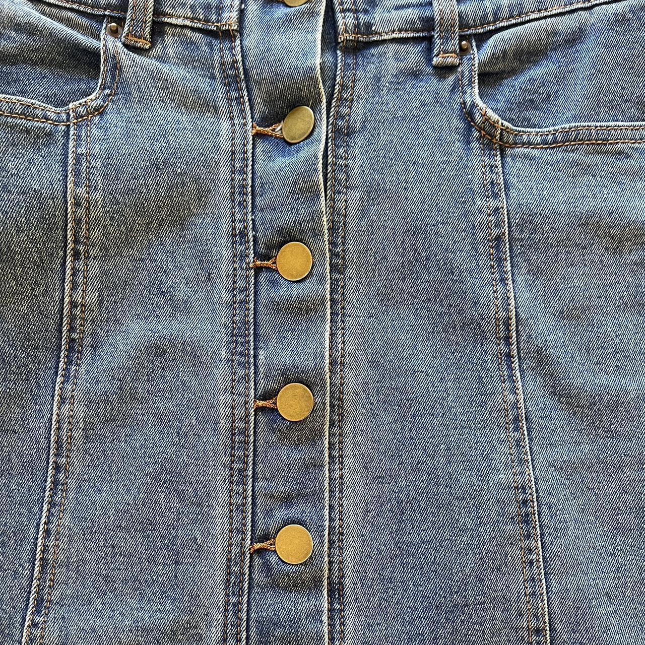 Kookai denim shirt. Worn only a hand full of times,... - Depop