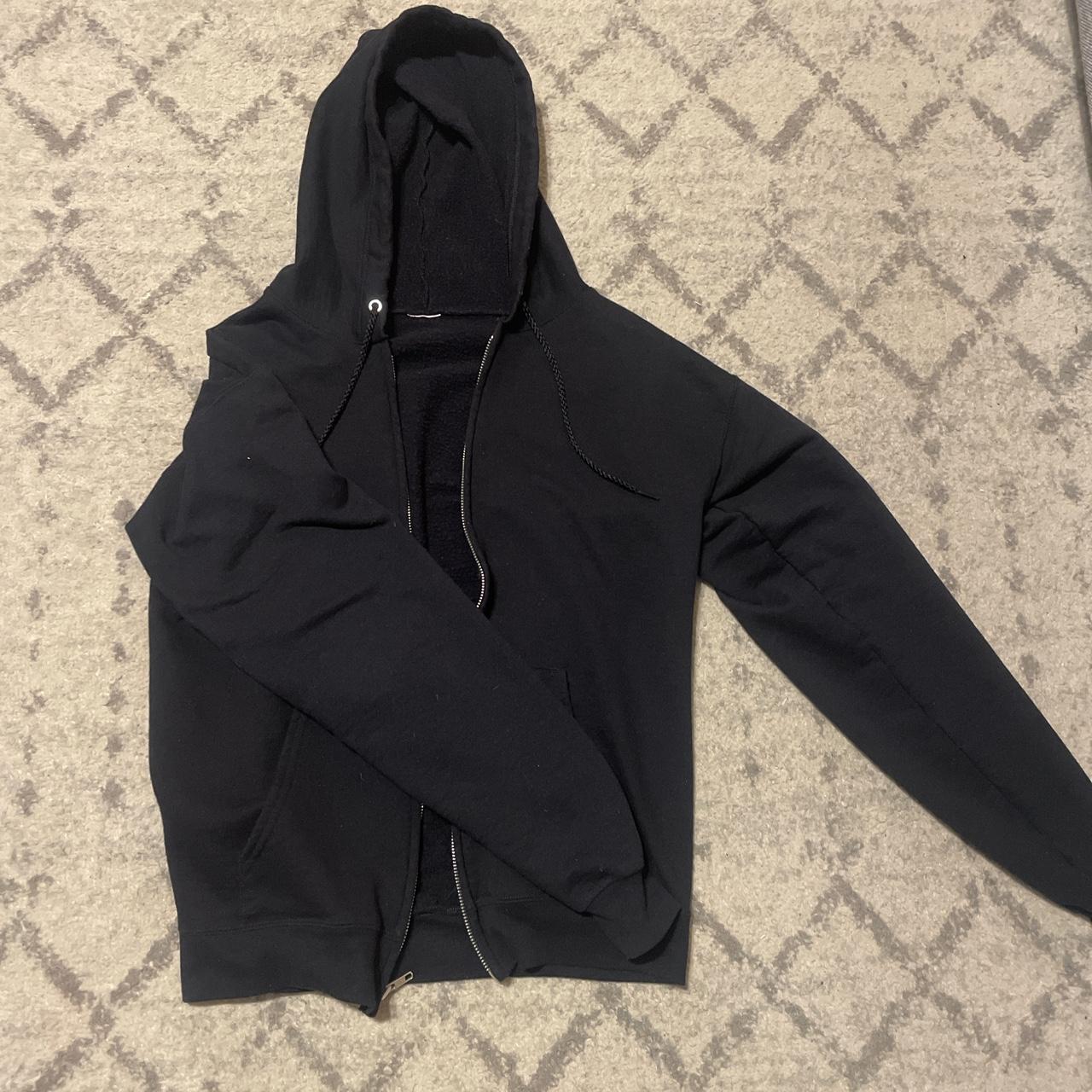 Random black mens small / youth large hoodie i cut... - Depop