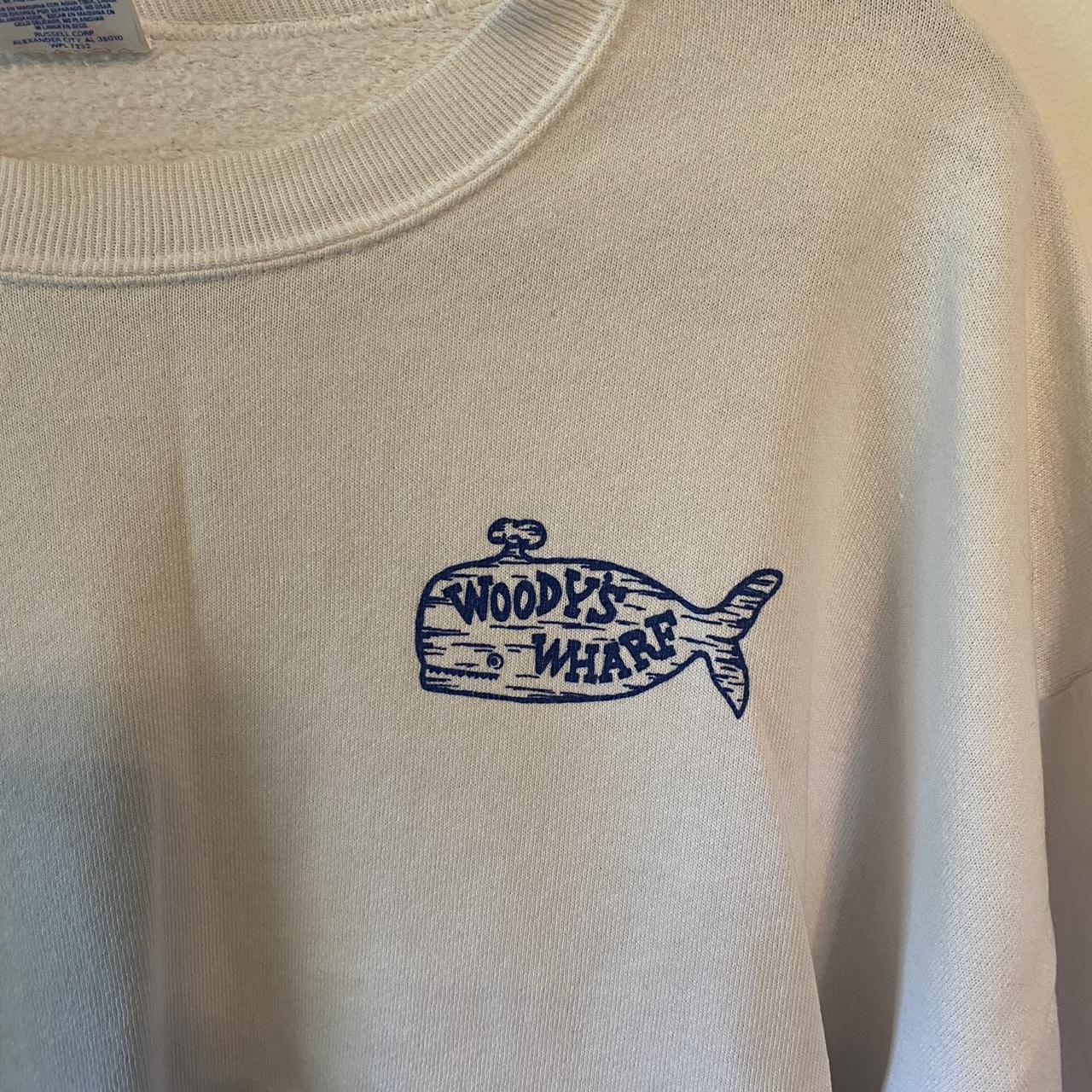 Vintage crewneck Woodys Wharf Newport Beach Great... - Depop