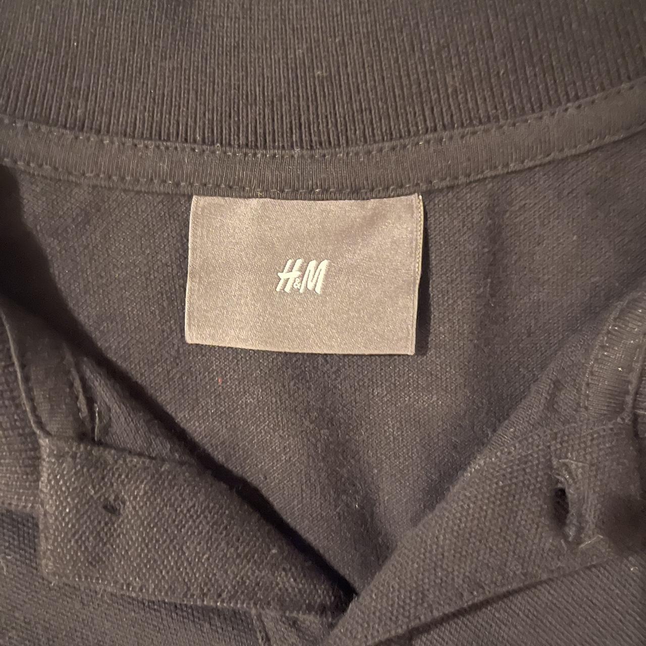 H&M Men's Black Polo-shirts | Depop