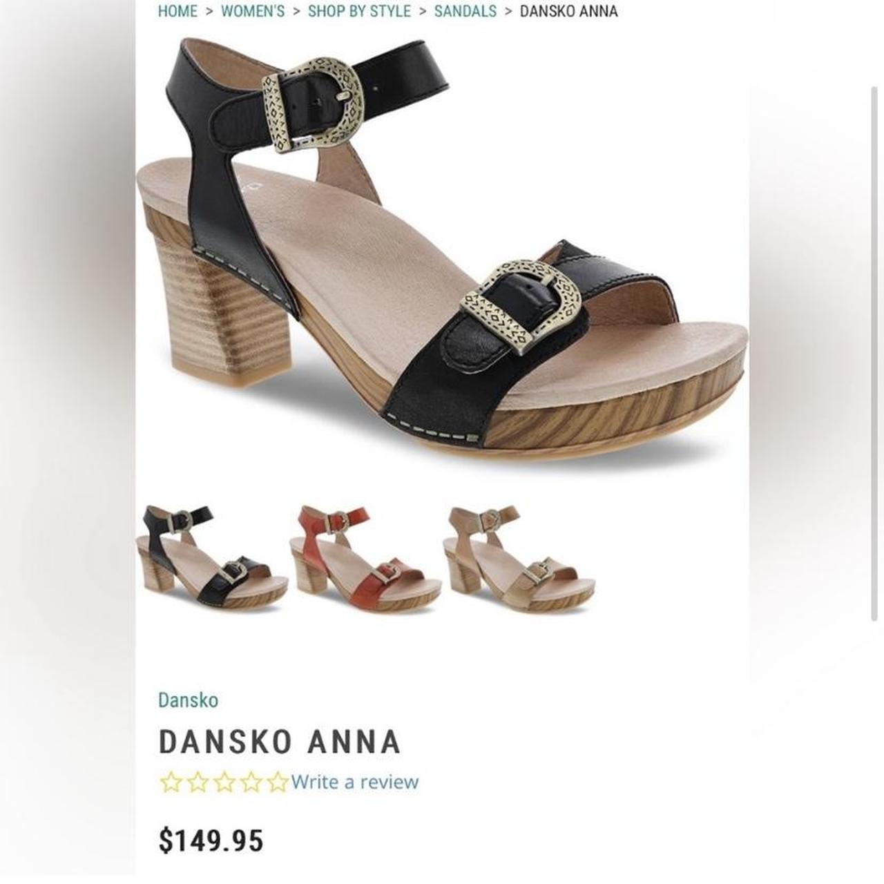 Dansko Anna Buckle Sandal. Bought these at 80 and Depop