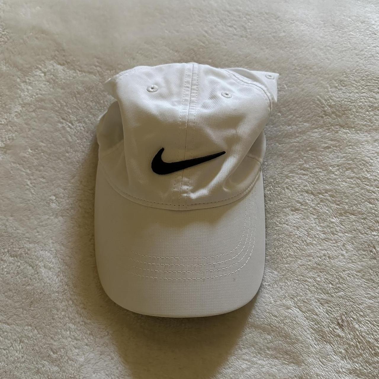 White Nike Baseball Cap - Depop