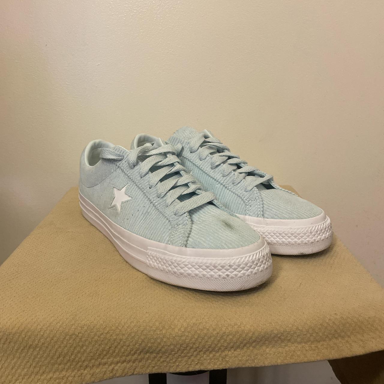 Converse One Star Pro Baby Blue Corduroy. Depop