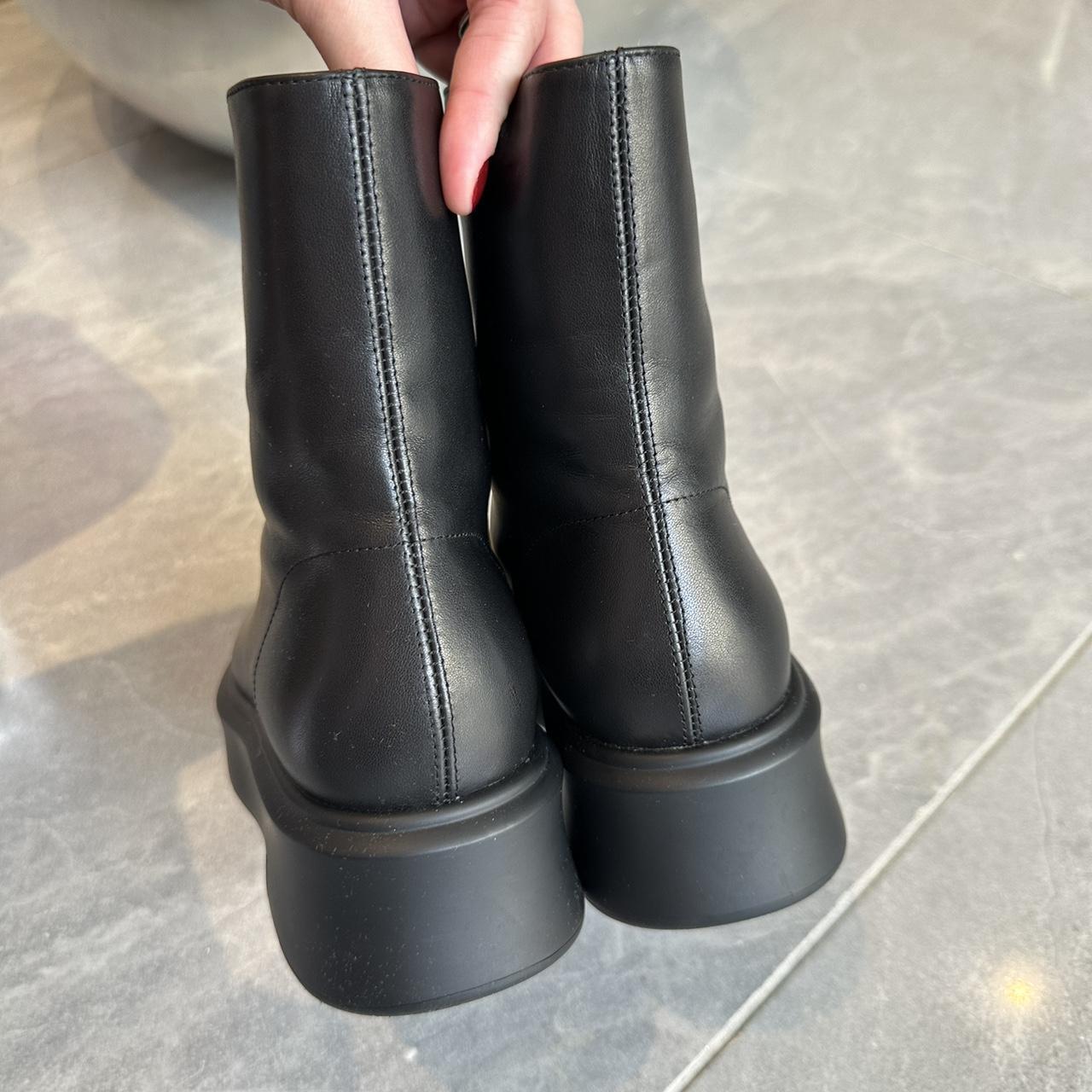 the row zip front boots
