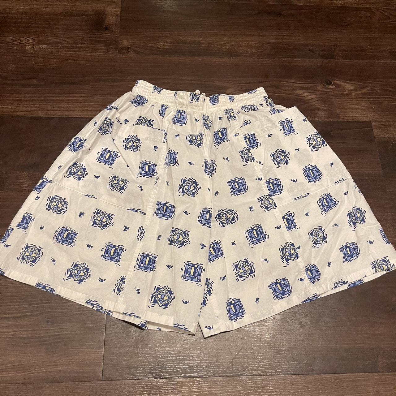 Koret Women's White and Blue Shorts | Depop