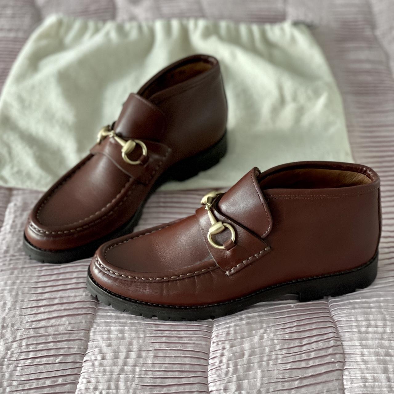 Gucci lug sales sole loafer brown