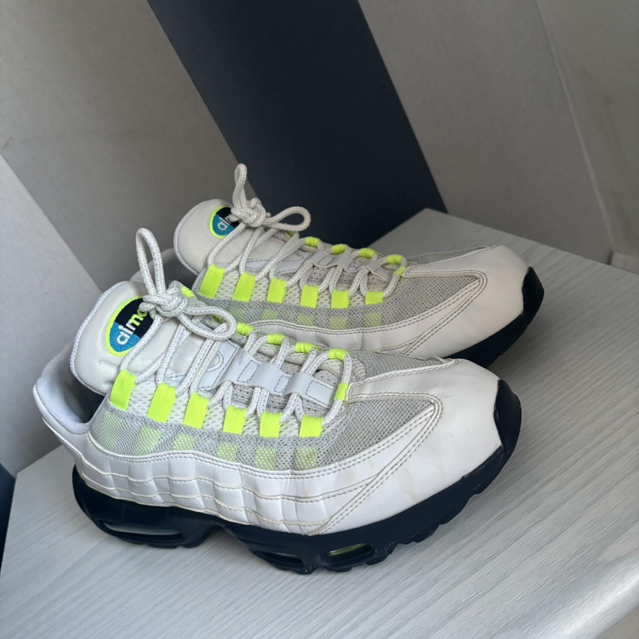 Nike Air Max 95 White multi-swoosh Depop