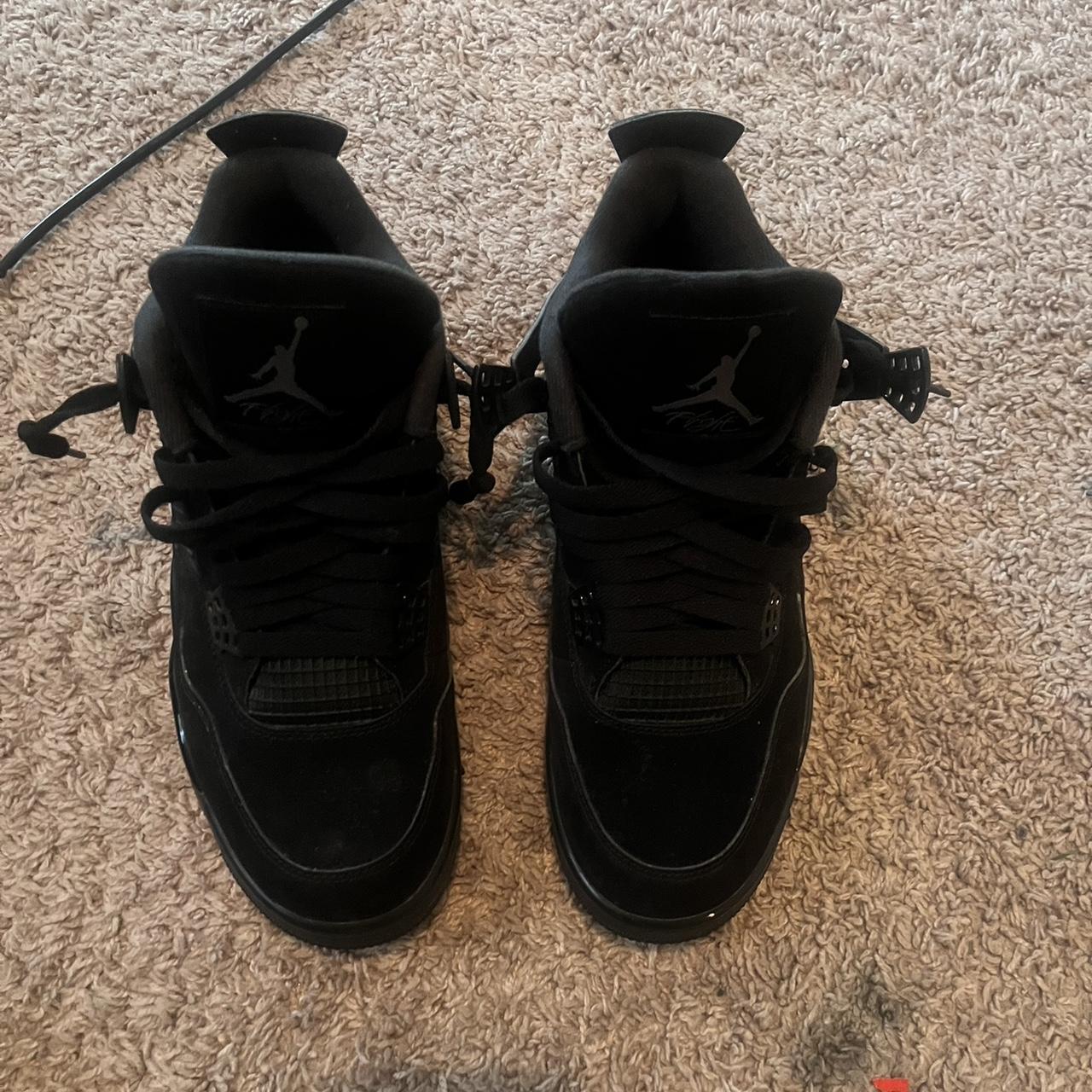 Air Jordan 4 Black Cat Used Rep #blackcats... - Depop