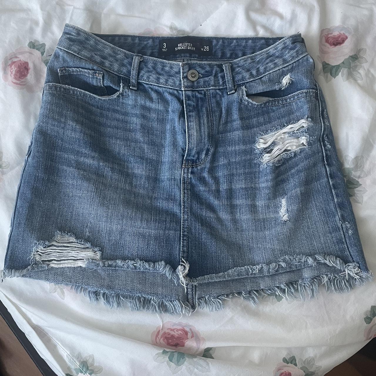 Jean skirt clearance hollister