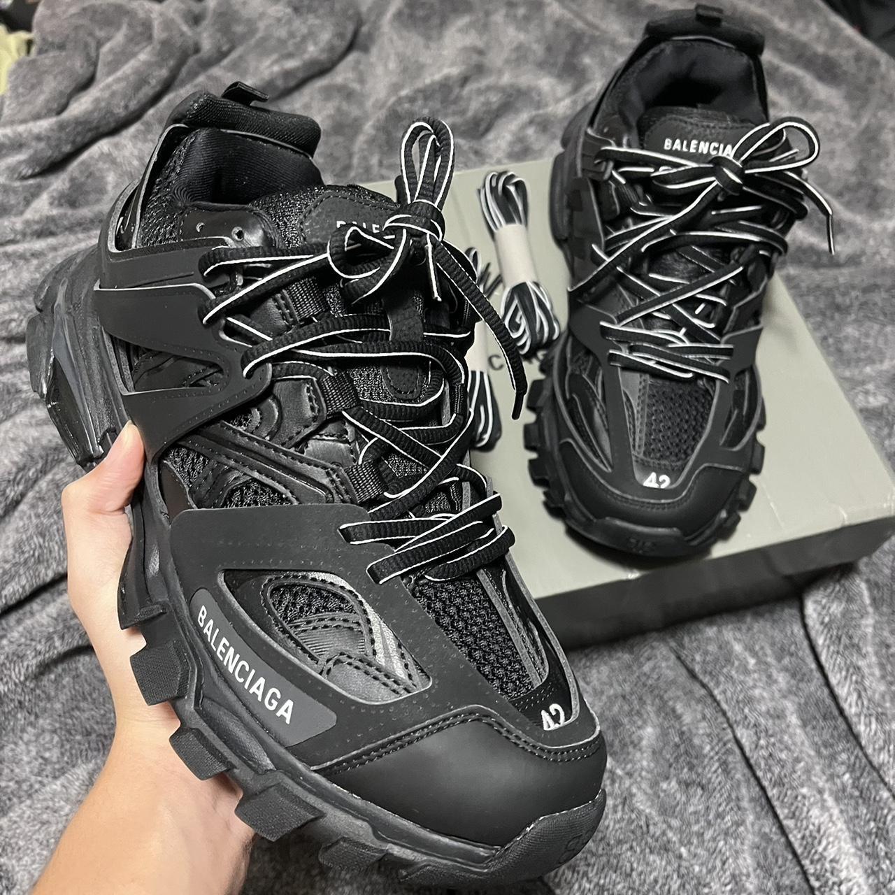 Black Balenciaga Track Non Led Worn Lightly... - Depop