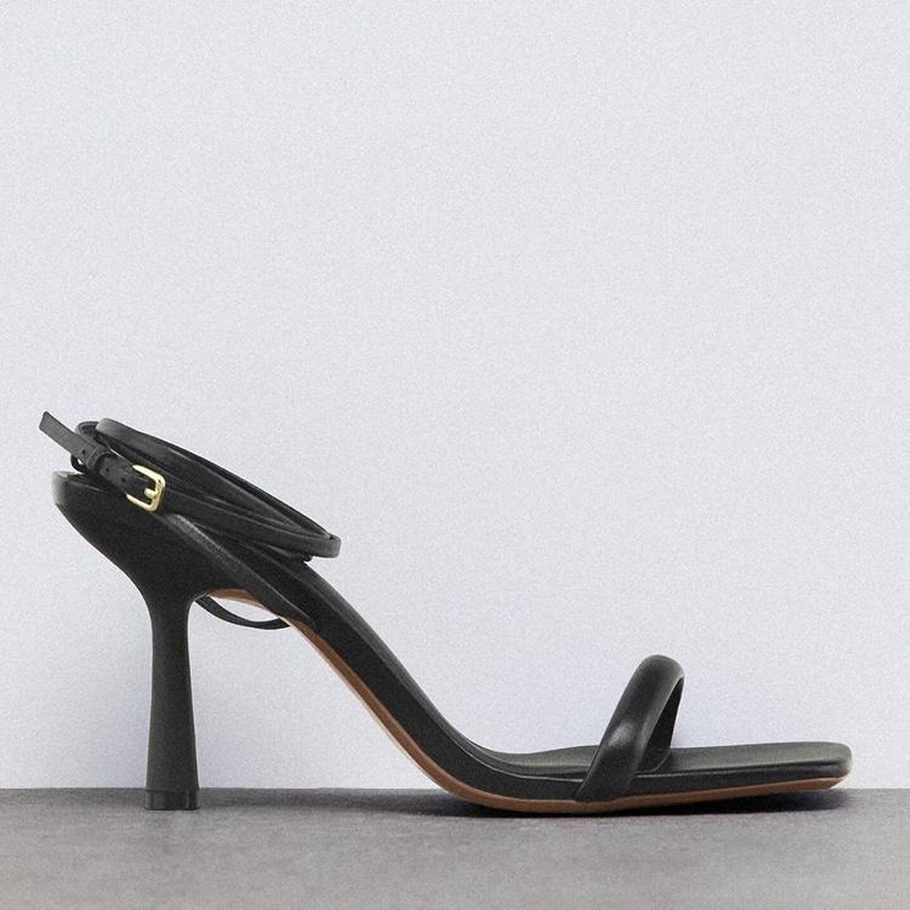 Never Black Zara ankle strap Size Depop
