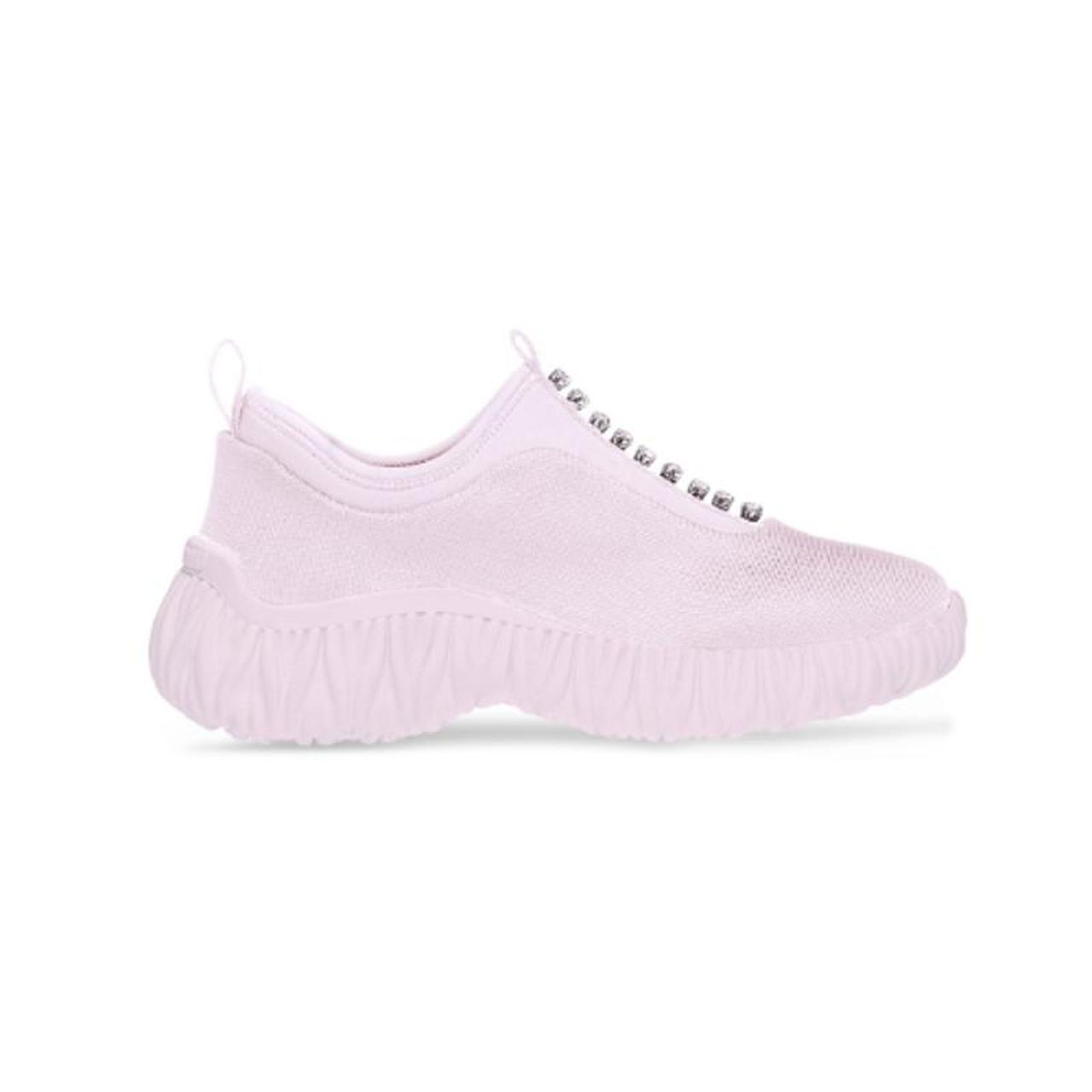 MIU MIU share Crystal-embellished Slip-on Sneakers | Depop