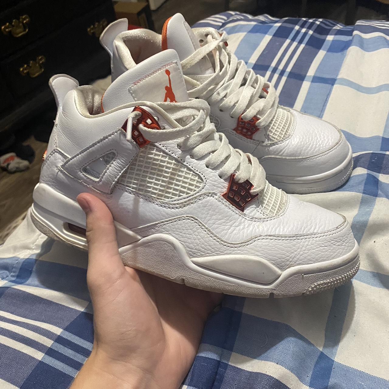jordan 4s white orange