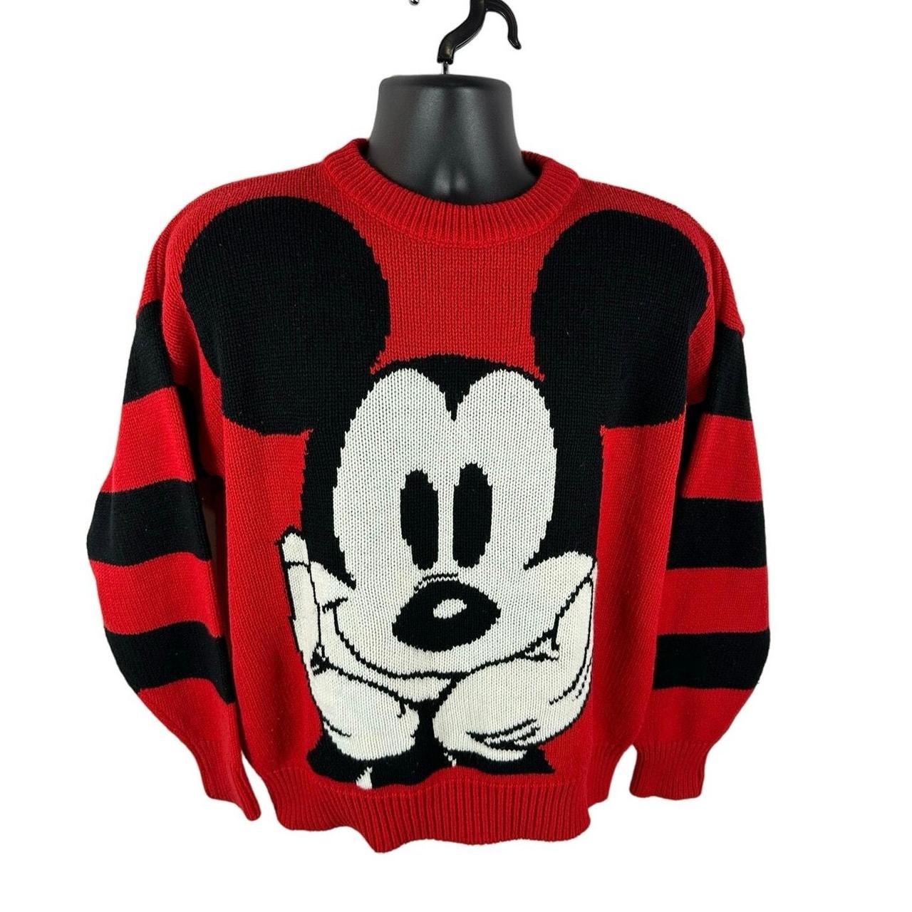 Disney Mickey Mouse Vintage Sweater Medium Knit Graphic on sale