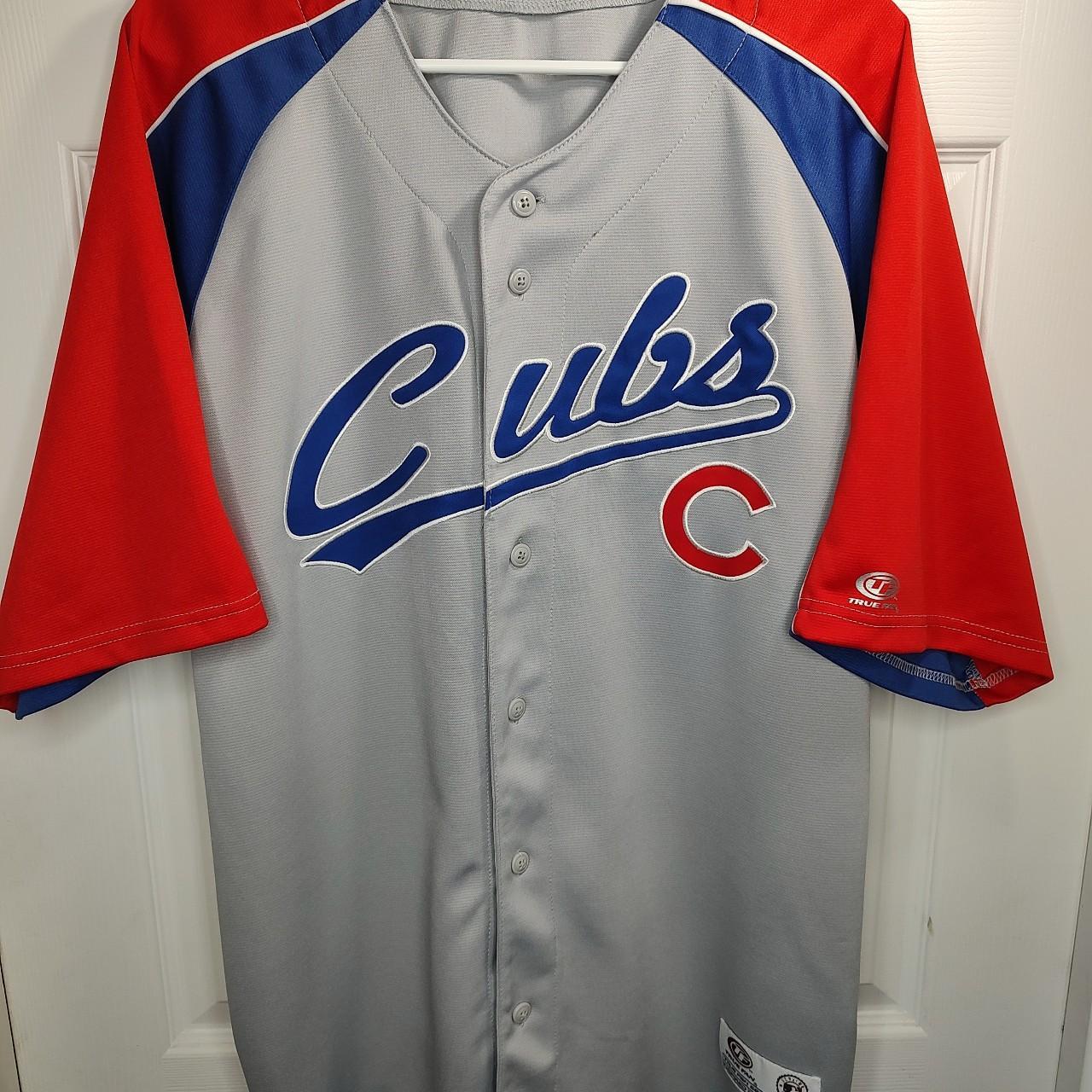 Cubs button clearance down jersey