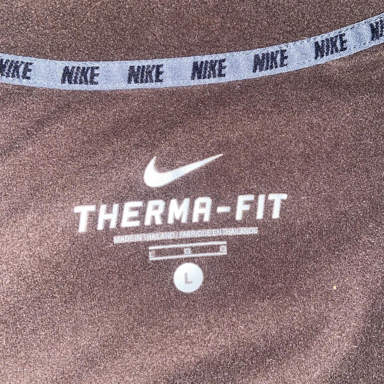 Brown Nike Fleece #thermal #thrift #comfy #warm - Depop