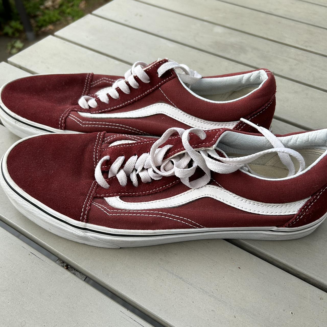 Mens vans burgundy best sale