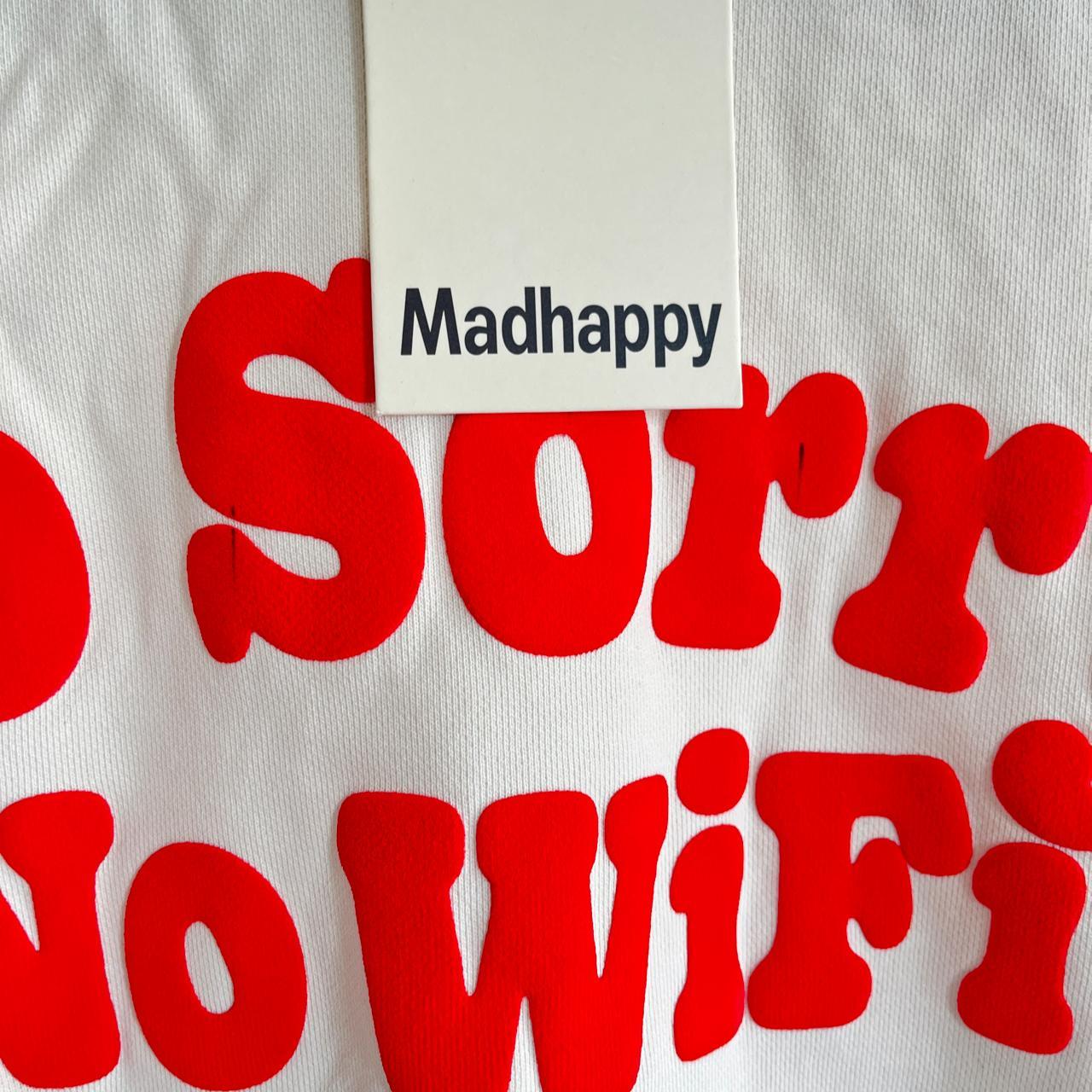 Madhappy Men's Cream and White Hoodie Depop