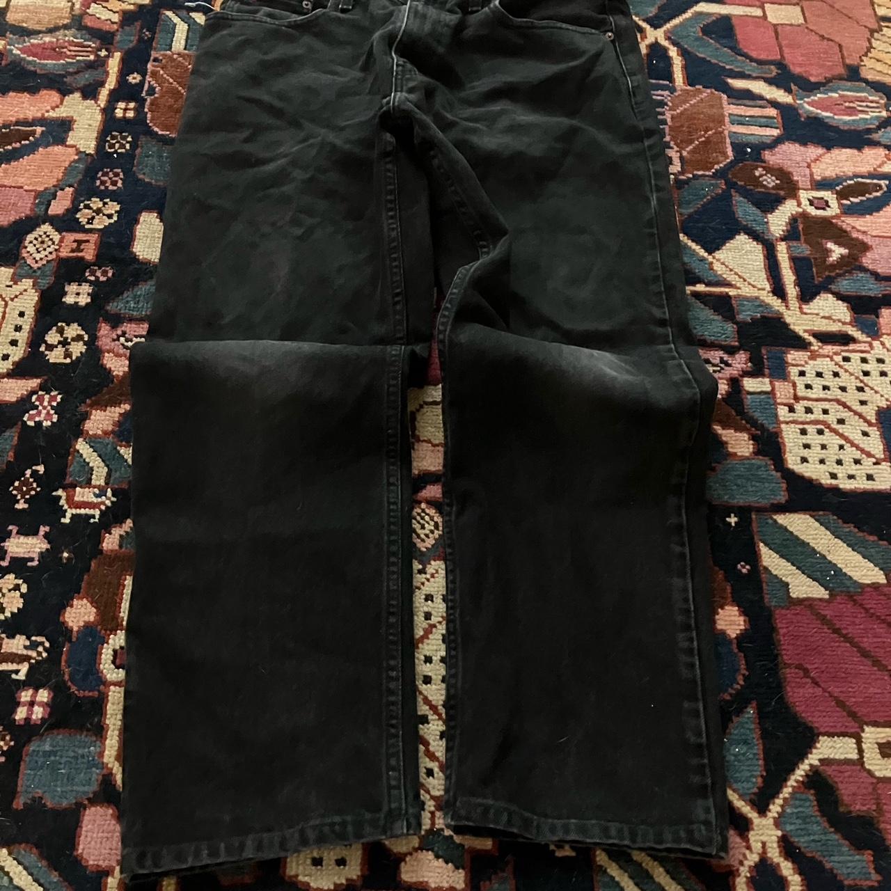 Super cool vintage Tommy Hilfiger black baggy jeans.... - Depop