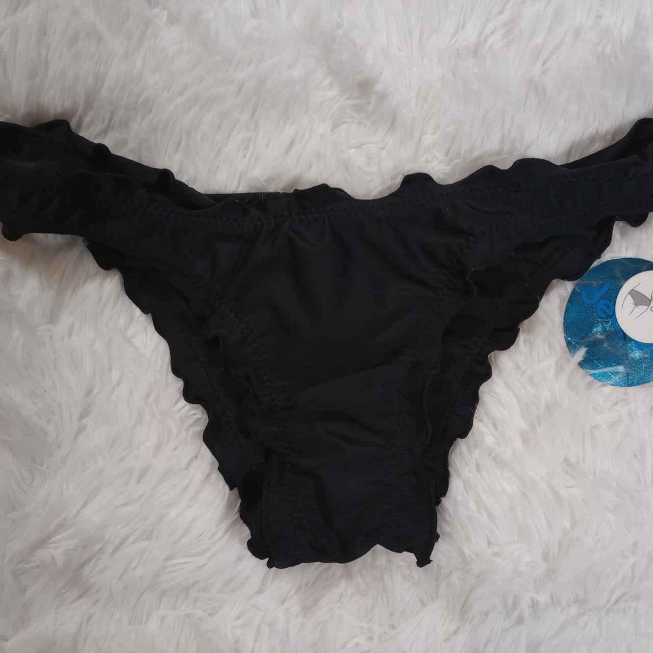 Decree Women's Black Bikini-and-tankini-bottoms | Depop