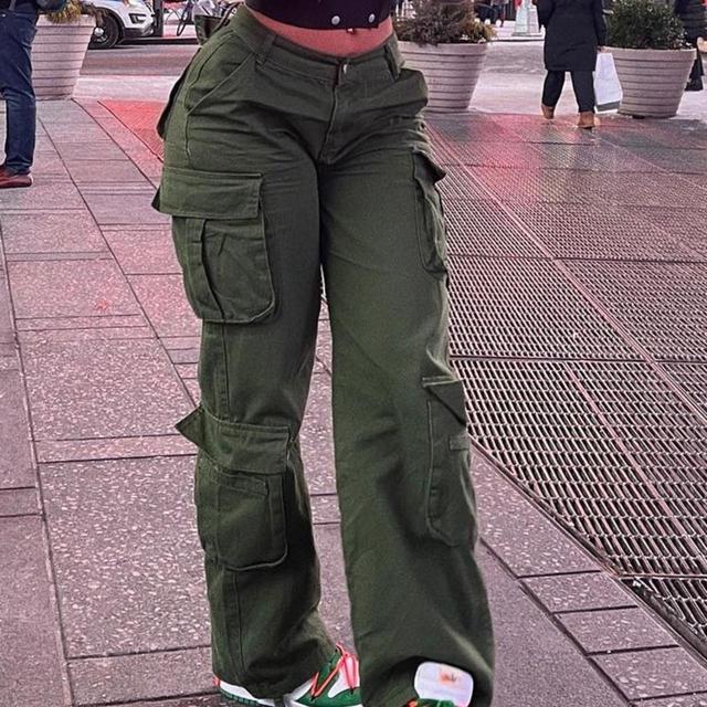 LOFT Army Green Cropped Pants NEW Womens Sz 18 Ponte - Depop