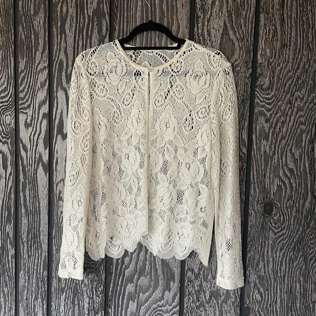 Stevie Nicks lace cardigan You can t really tell Depop