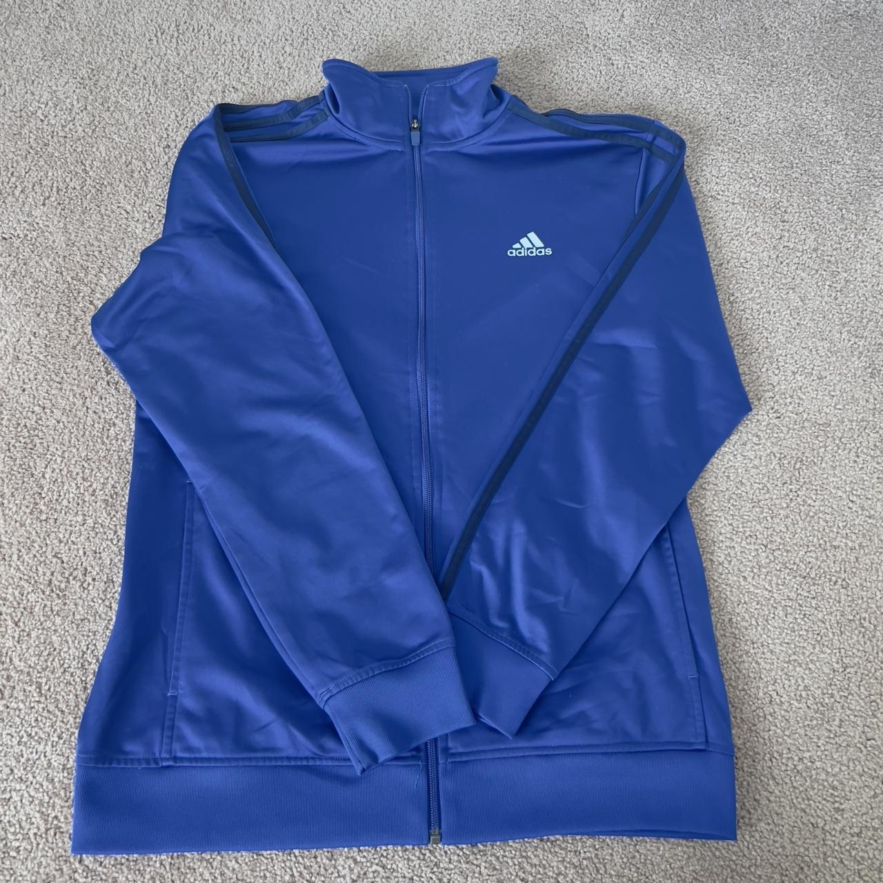 Adidas sports jacket M (oversize for women) Depop