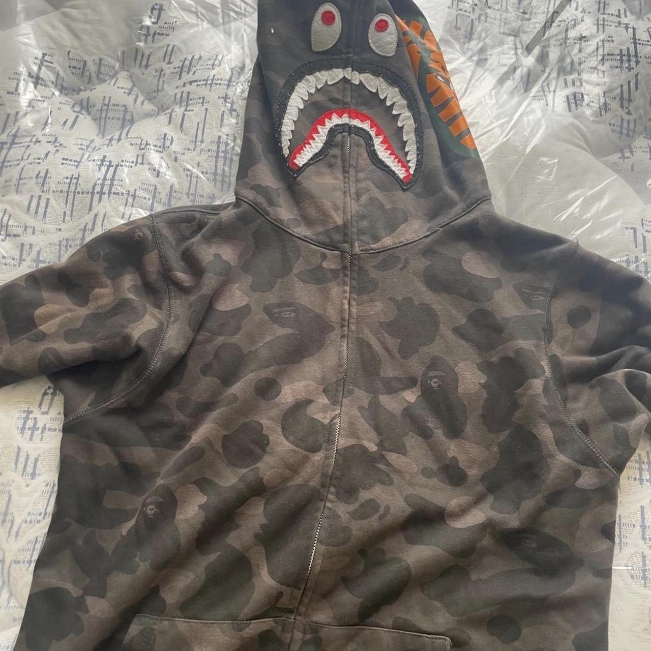 Grey hot sale bape jumper