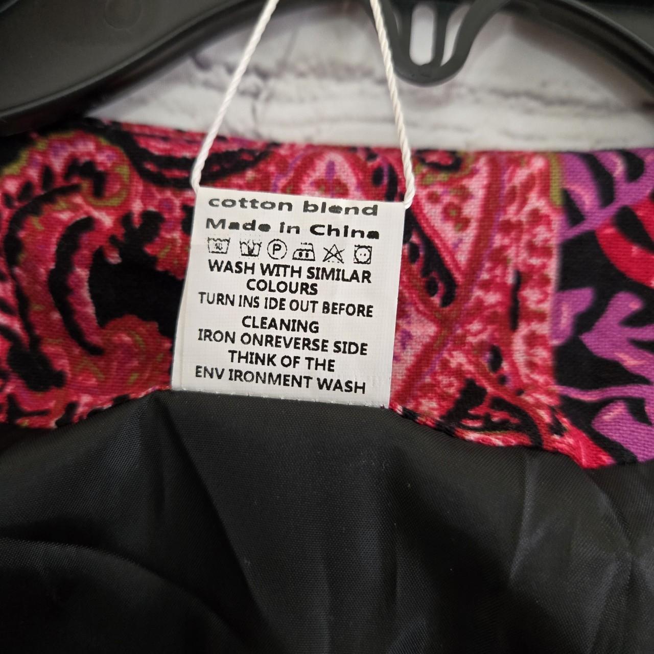 Women's Jacket - Multi/Pink - L – Patchwork paisl… - image 4