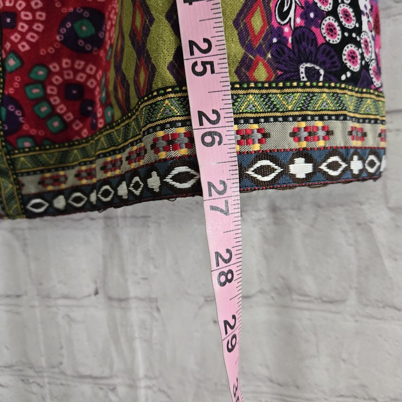 Women's Jacket - Multi/Pink - L – Patchwork paisl… - image 7