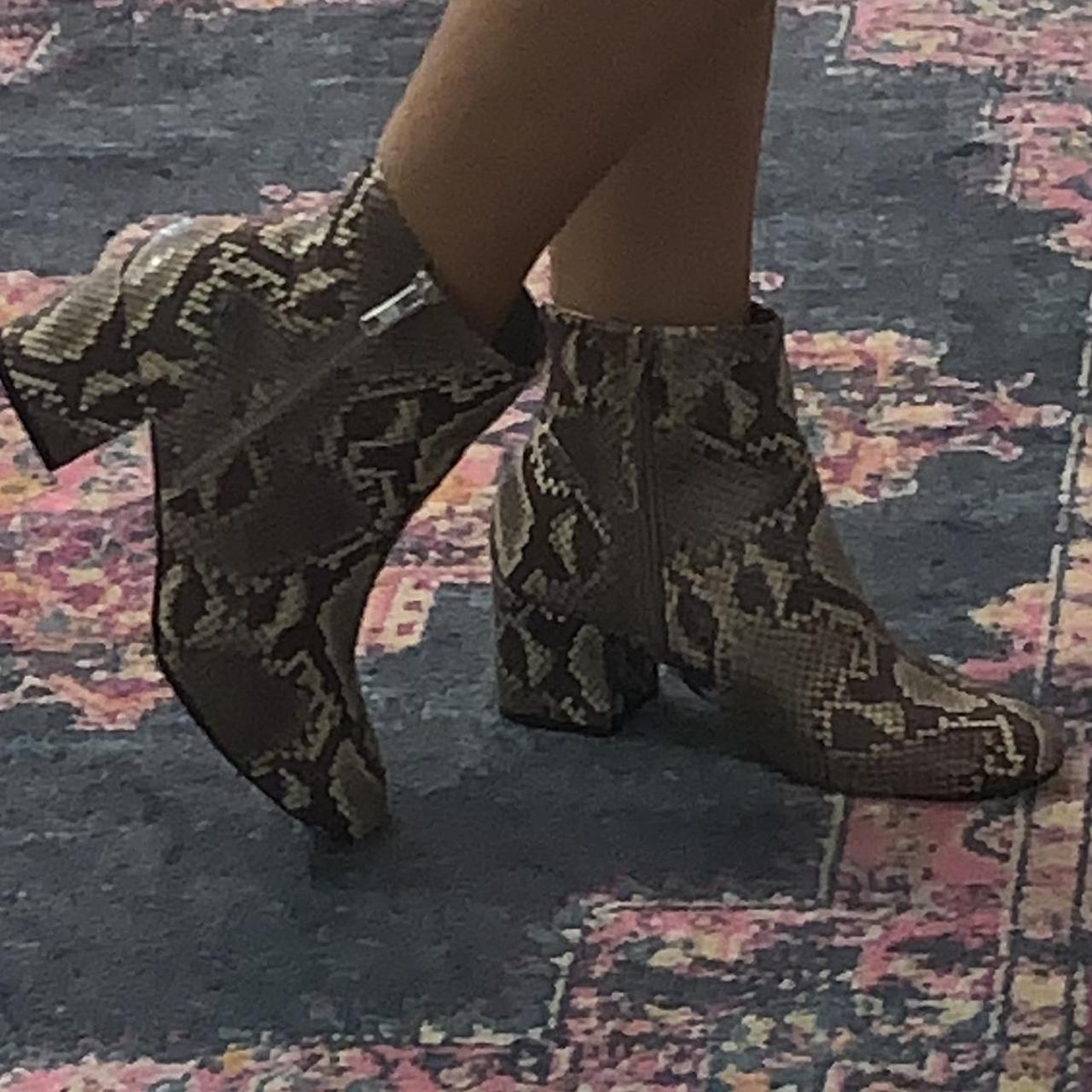 multi snake booties