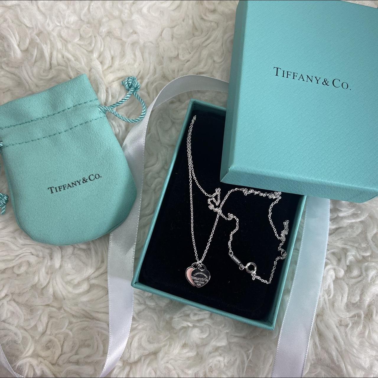 Tiffany & Co. Women's Silver and Pink Jewellery | Depop