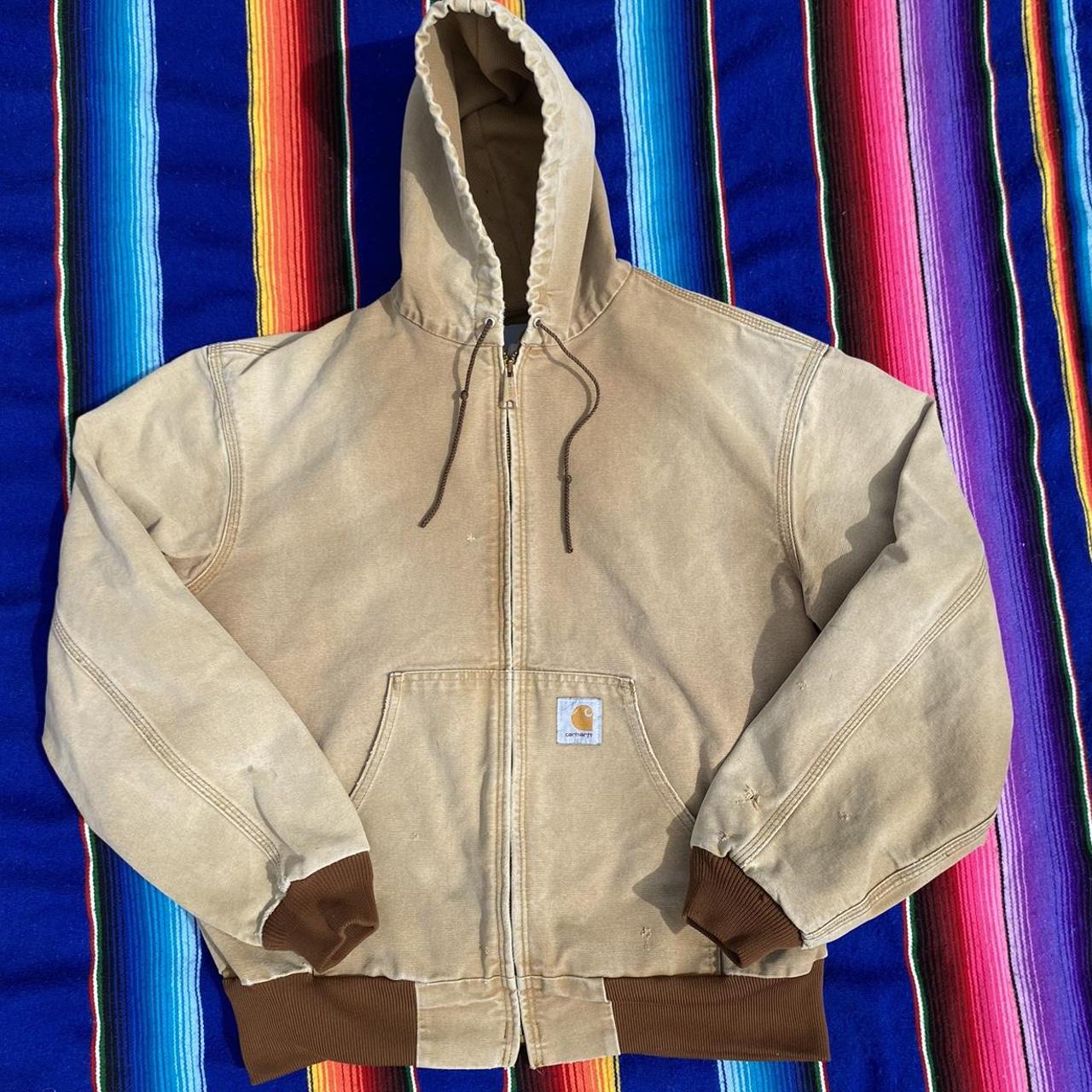 Carhartt Men's Tan Jacket Depop