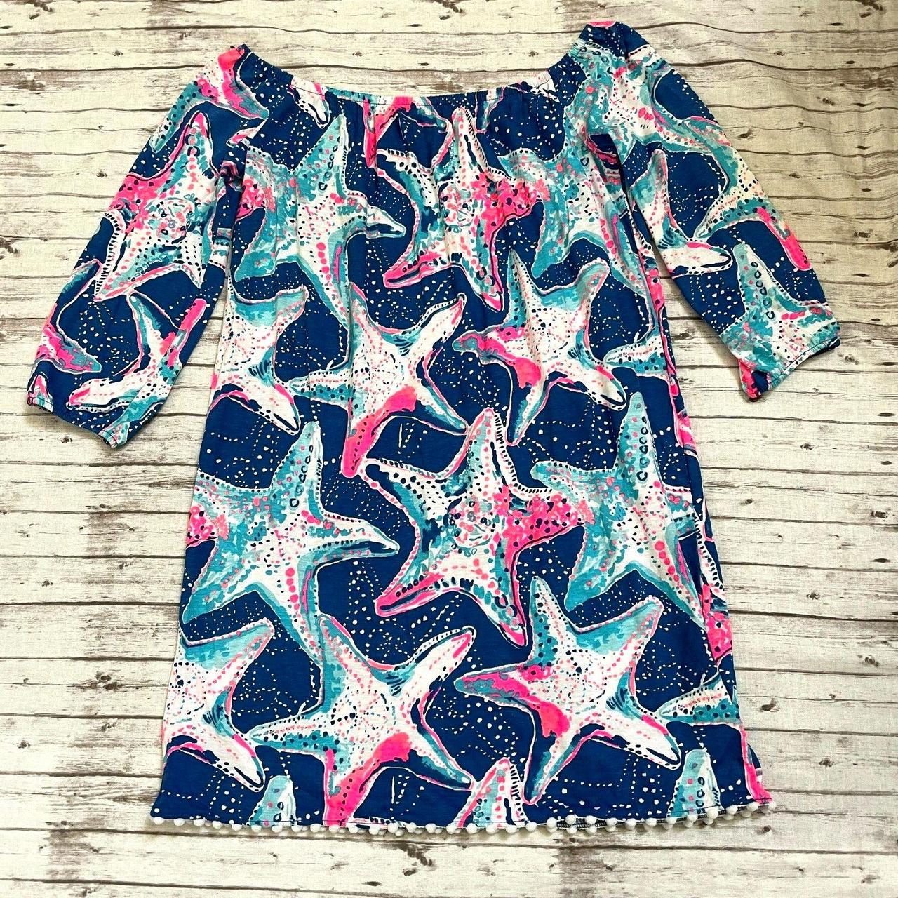 Lilly Pulitzer Girls MINI ENNA Dress Indigo Star