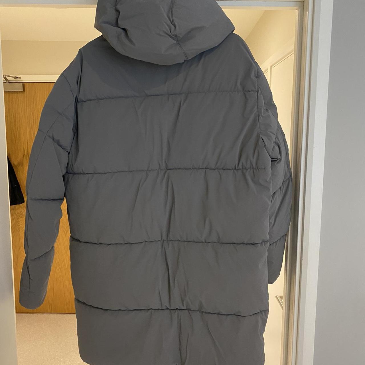 Zara Men's Grey Coat Depop