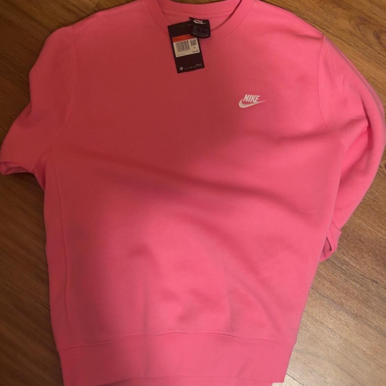 pink nike mens sweatshirt