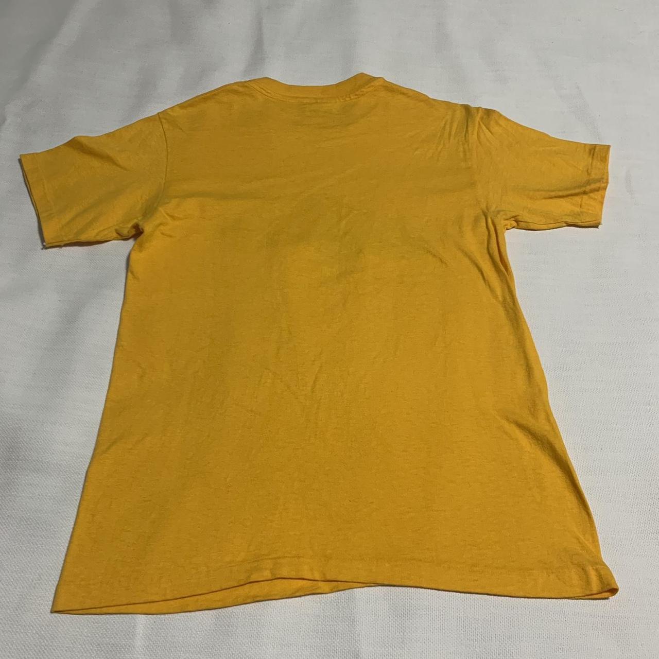 Hanes Men's Yellow and Red T-shirt | Depop