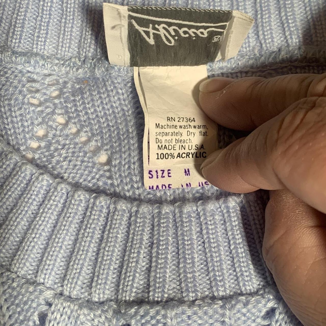 Baby Blue Pullover Sweater Vest Size Medium... Depop