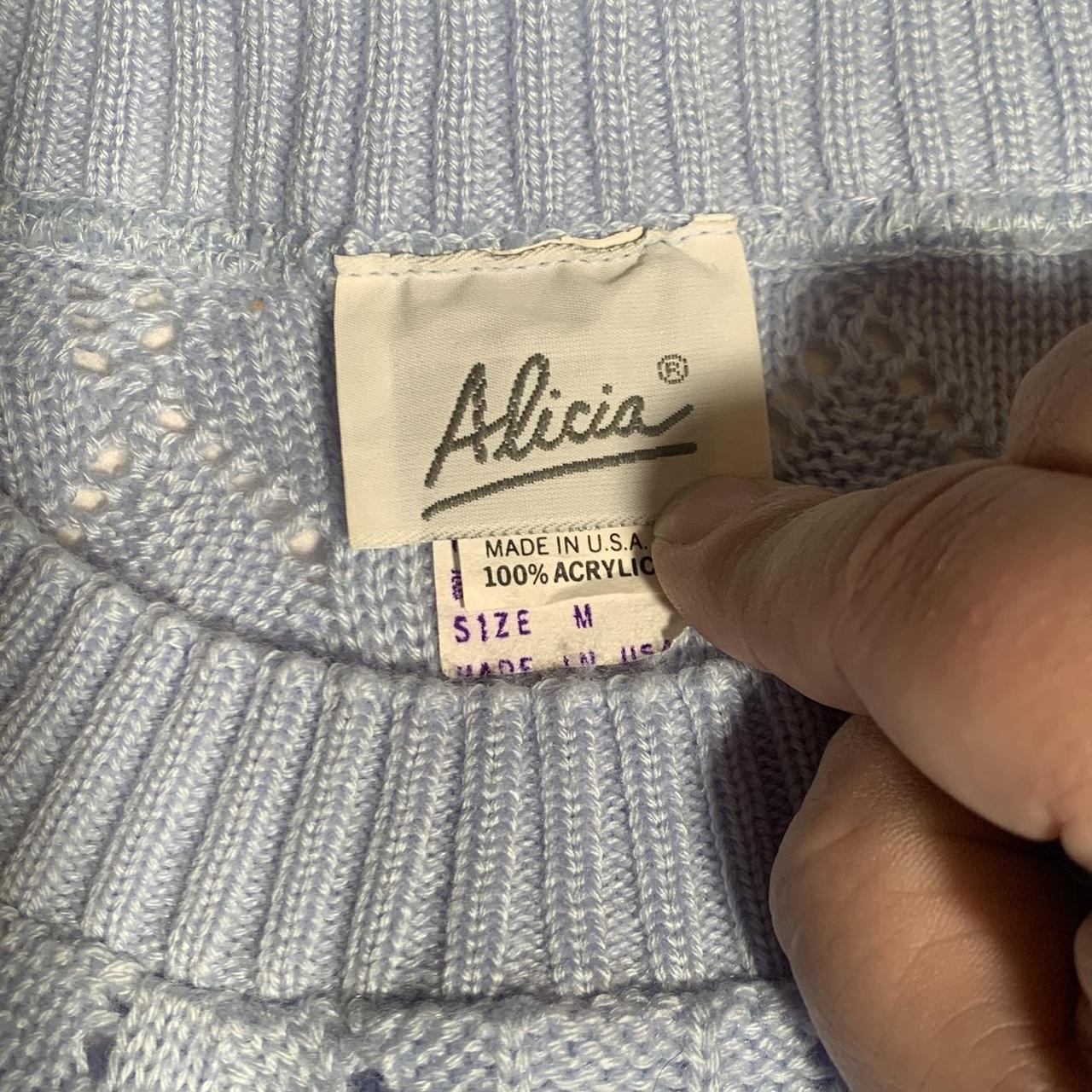 Baby Blue Pullover Sweater Vest Size Medium... Depop