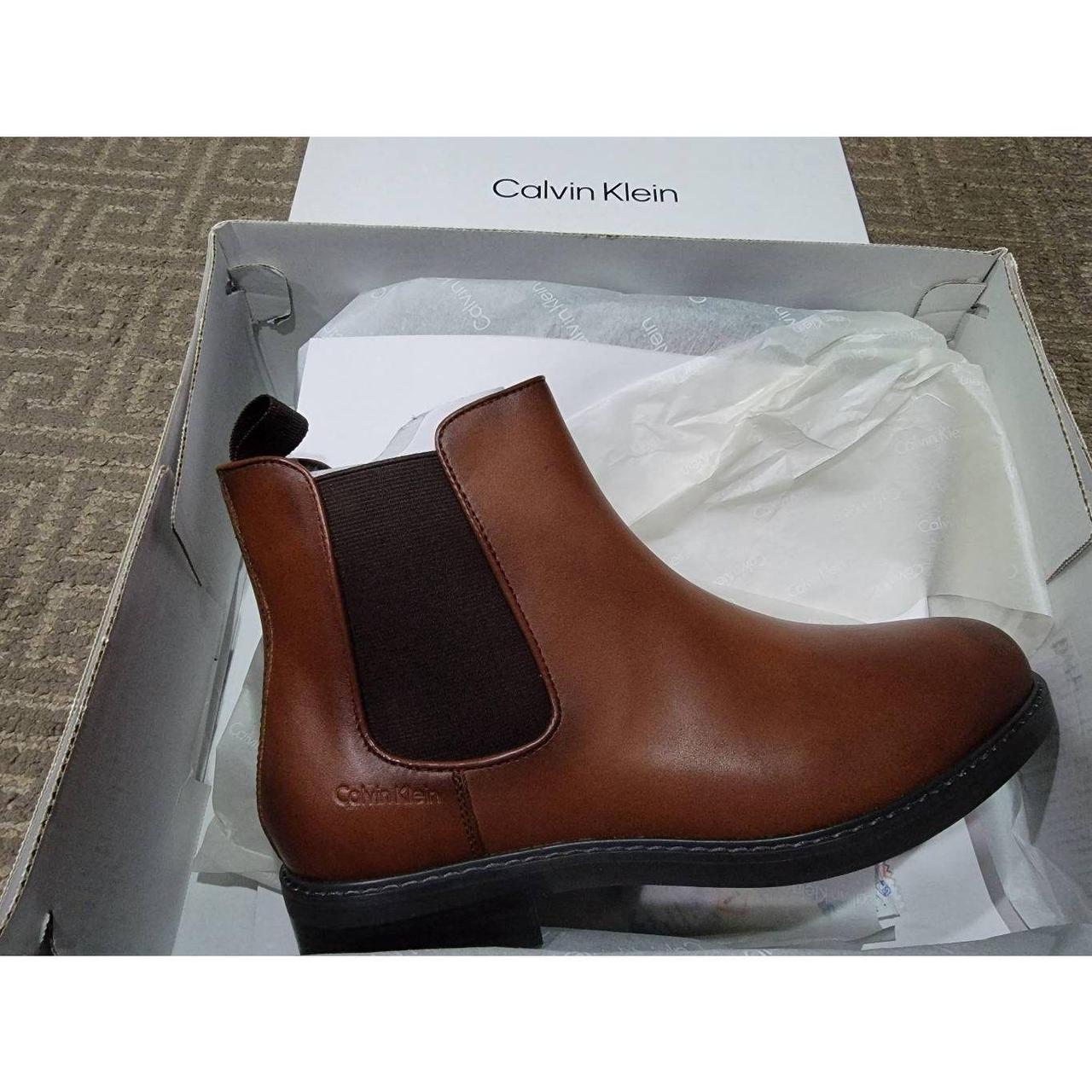 Calvin Klein Men's Brown Boots | Depop