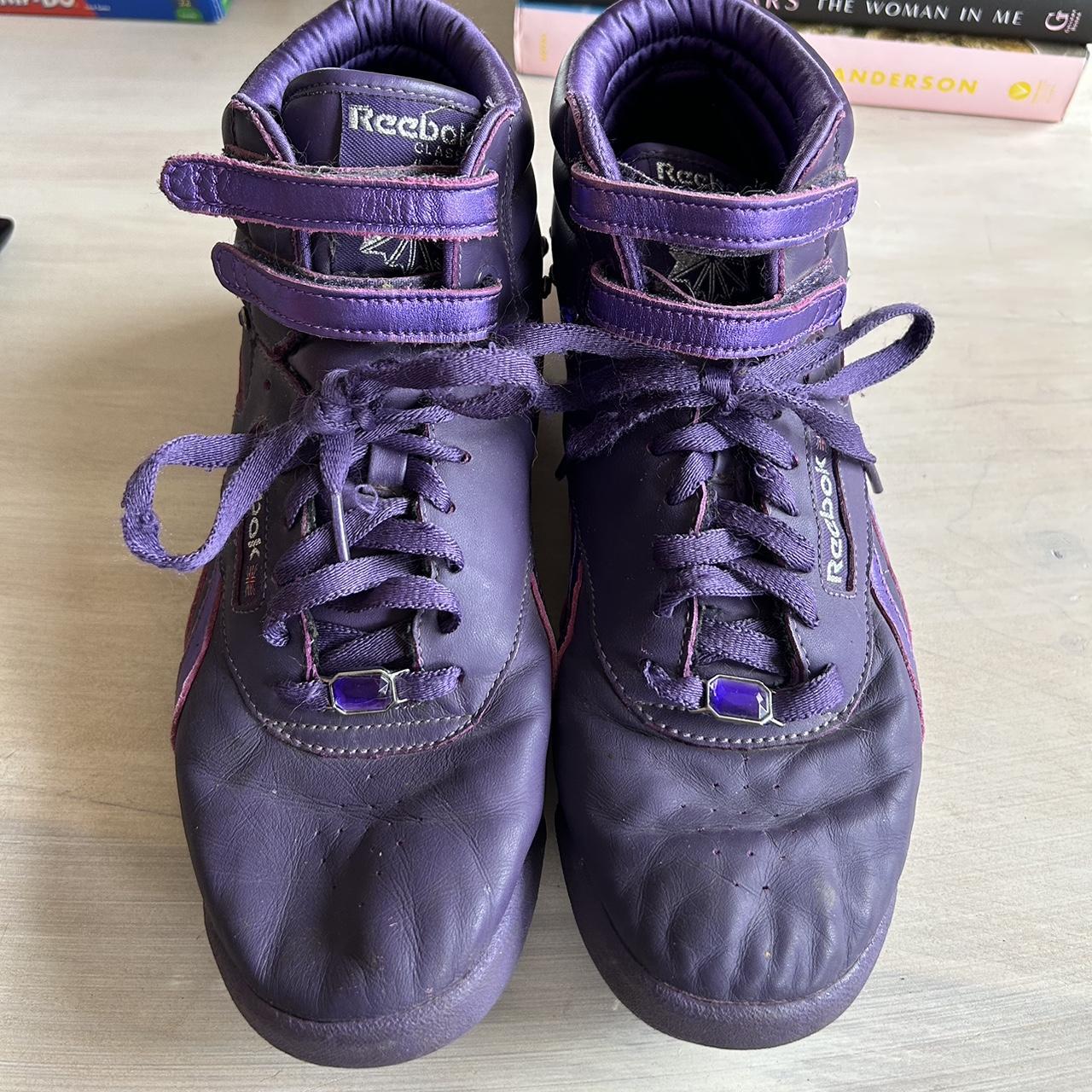 Reebok high tops 80s womens purple on sale