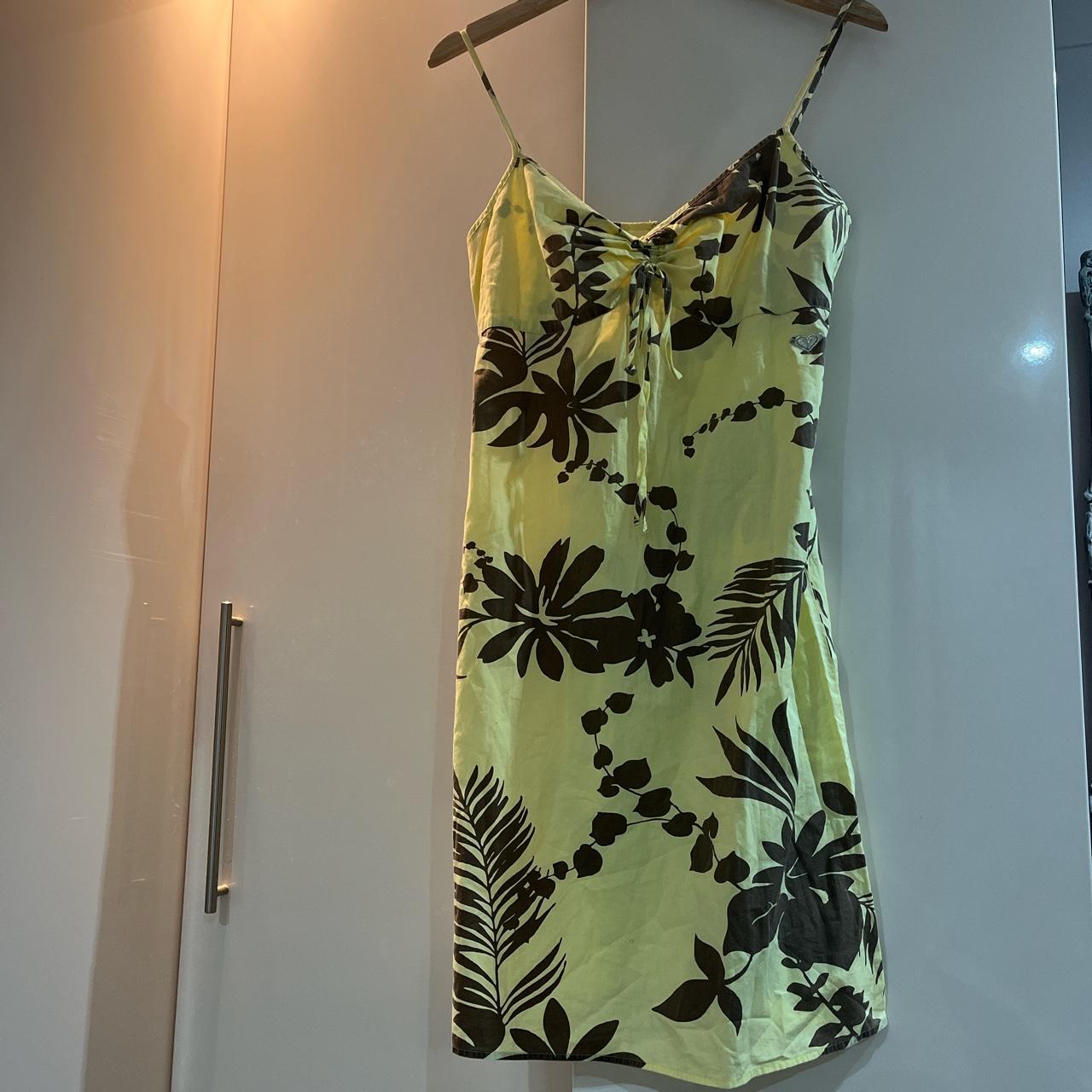 Roxy linen summer dress, size M …. 10/12 Beautiful... - Depop